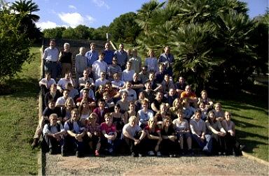 Gruppenfoto in der grünen Lunge von Barcelona