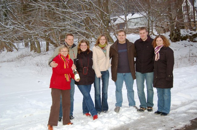 Birgit (Frau vom Second Chef), Jürgen (Trompete), Pia (Querflöte), Birgit (Klarinette), Philipp (Schlagzeug). André (tiefes Blech), Yvonne (Saxophon)